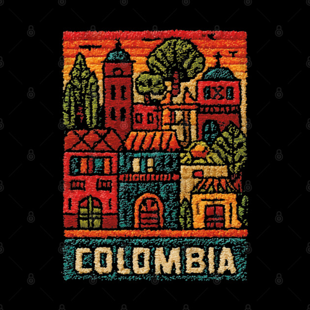 Colombia Heritage Poster - Colonial Architecture Art by TuncGK