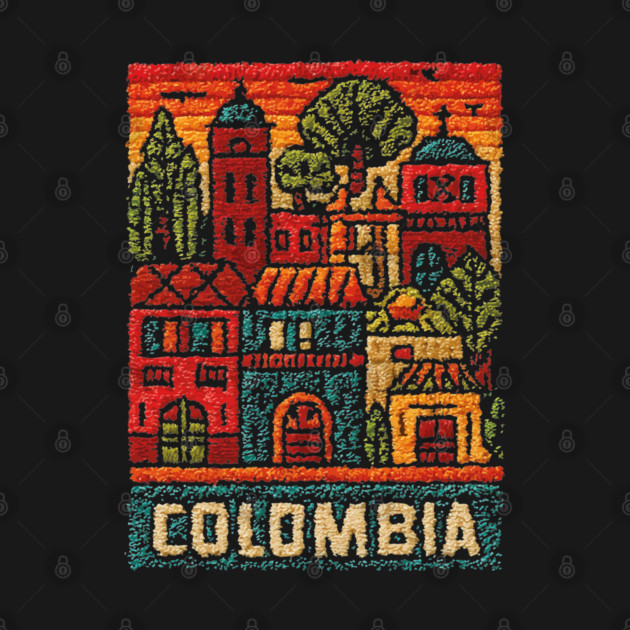 Colombia Heritage Poster - Colonial Architecture Art by TuncGK