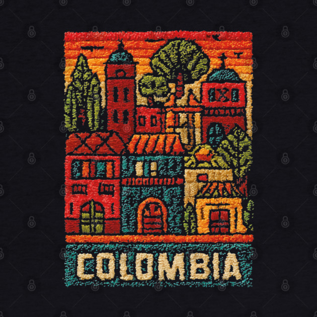 Colombia Heritage Poster - Colonial Architecture Art by TuncGK