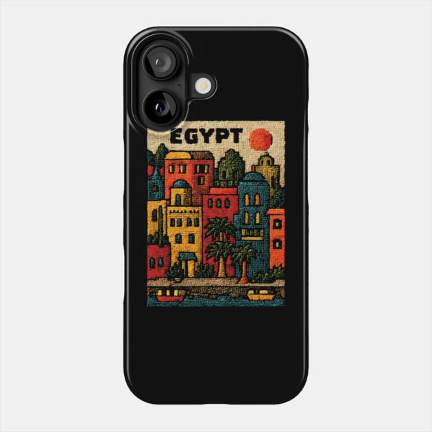 Ancient Egypt Modern Art - Cairo Cityscape Design Phone Case by TuncGK