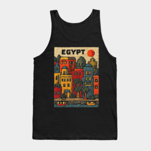 Ancient Egypt Modern Art - Cairo Cityscape Design Tank Top