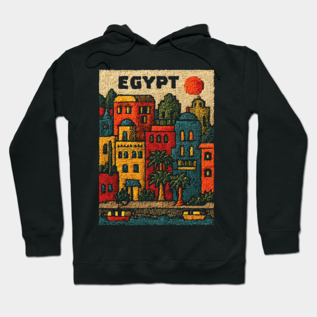 Ancient Egypt Modern Art - Cairo Cityscape Design Hoodie by TuncGK