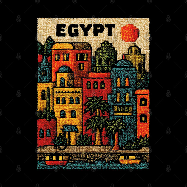 Ancient Egypt Modern Art - Cairo Cityscape Design by TuncGK