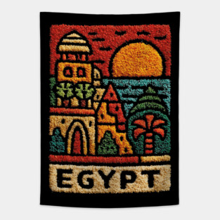 Egypt Sunset for Travelers Tapestry