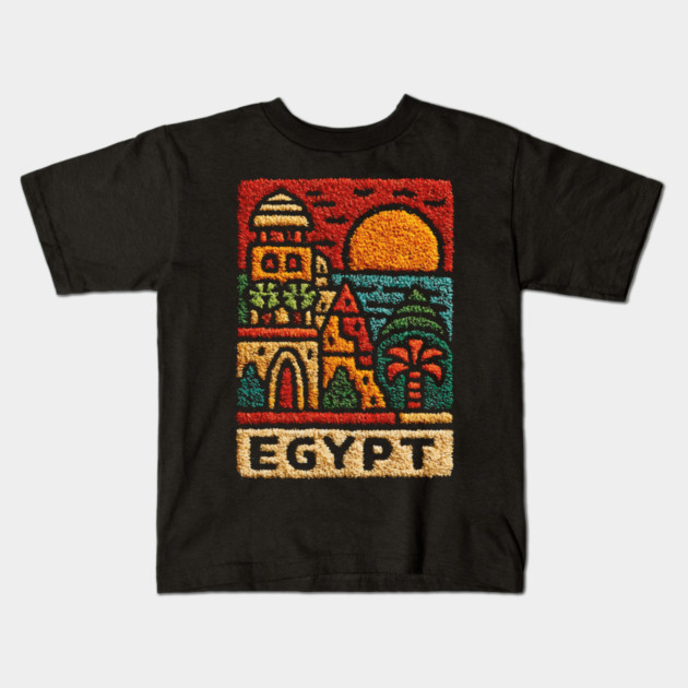 Egypt Sunset for Travelers Kids T-Shirt by TuncGK
