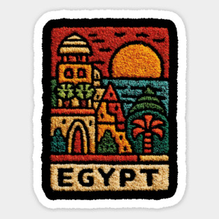 Egypt Sunset for Travelers Magnet