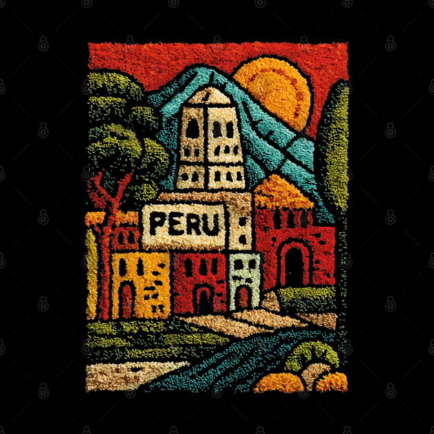 Peru Mountain Village Art - Andean Culture Poster by TuncGK