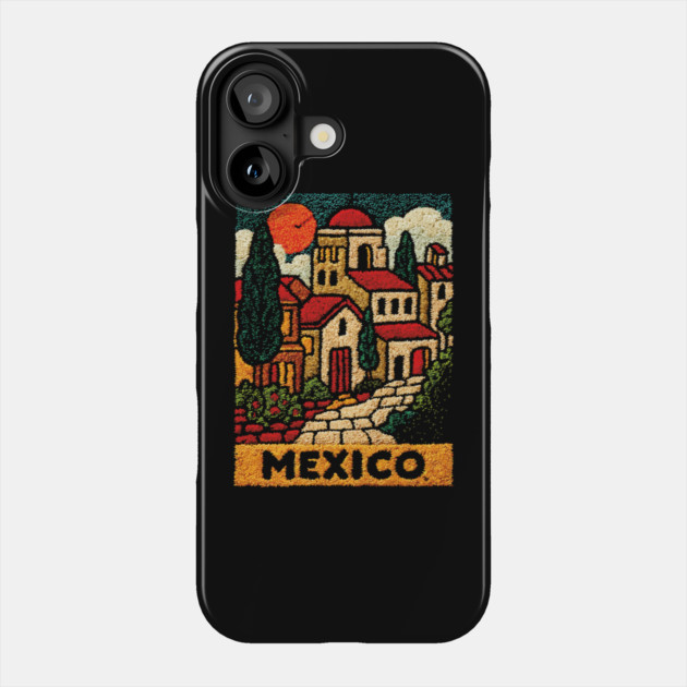 Mexico Colorful City Art Phone Case by TuncGK