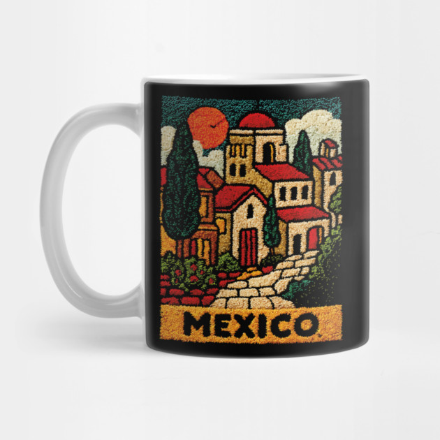 Mexico Colorful City Art by TuncGK