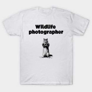 Chipmunk wildlife photographer T-Shirt