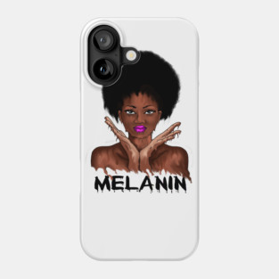Drippin Melanin Afro Black History Phone Case