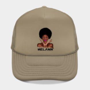 Drippin Melanin Afro Black History Hat