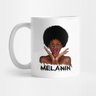 Drippin Melanin Afro Black History Mug