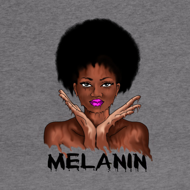 Drippin Melanin Afro Black History by logiamerch