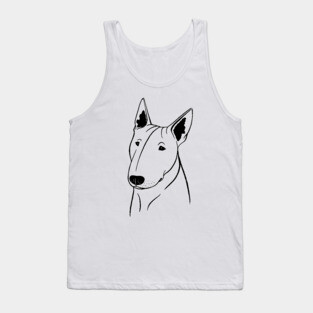 Bull Terrier (Black and White) Tank Top