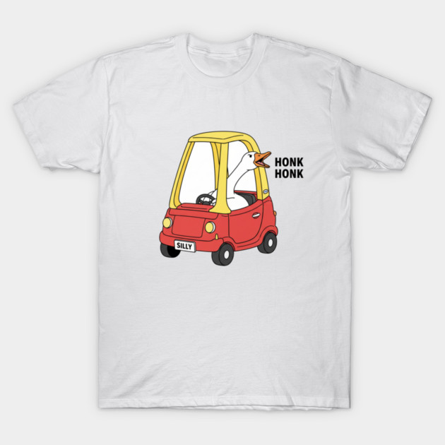 Funny Goose Honk Honk Car Meme Gift Animal Joke  Funny Goose, Honk Honk, Meme Gift T-Shirt by OUTFITPAW