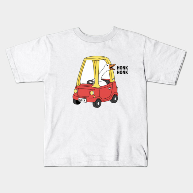 Funny Goose Honk Honk Car Meme Gift Animal Joke  Funny Goose, Honk Honk, Meme Gift Kids T-Shirt by OUTFITPAW
