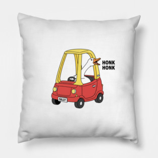 Funny Goose Honk Honk Car Meme Gift Animal Joke  Funny Goose, Honk Honk, Meme Gift Pillow
