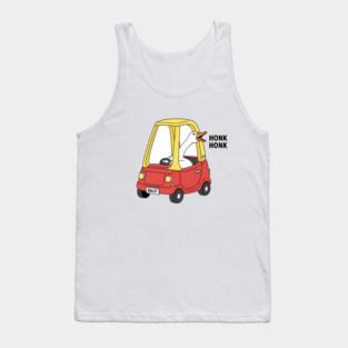 Funny Goose Honk Honk Car Meme Gift Animal Joke  Funny Goose, Honk Honk, Meme Gift Tank Top