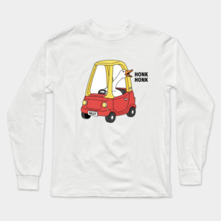 Funny Goose Honk Honk Car Meme Gift Animal Joke  Funny Goose, Honk Honk, Meme Gift Long Sleeve T-Shirt