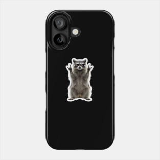 Cool Raccoon Rock and Roll Gift Funny Animal Graphic Phone Case