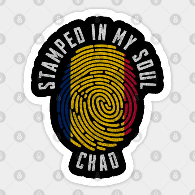 Stamped in My Soul Chad Flag Design Chadian Pride Sticker by Yesteeyear