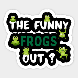 The Funny Frogs Out ?– Hoppy Fun Design Magnet
