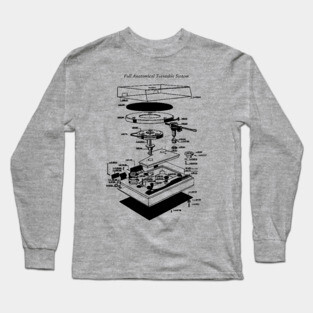 Turntable Anatomy Long Sleeve T-Shirt