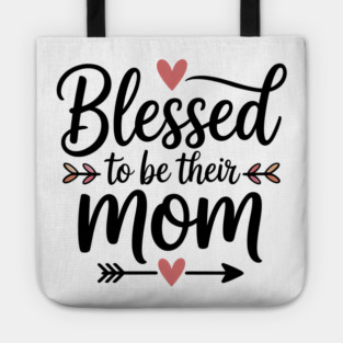 Blessed To Be Their Mom Family Gift Tote