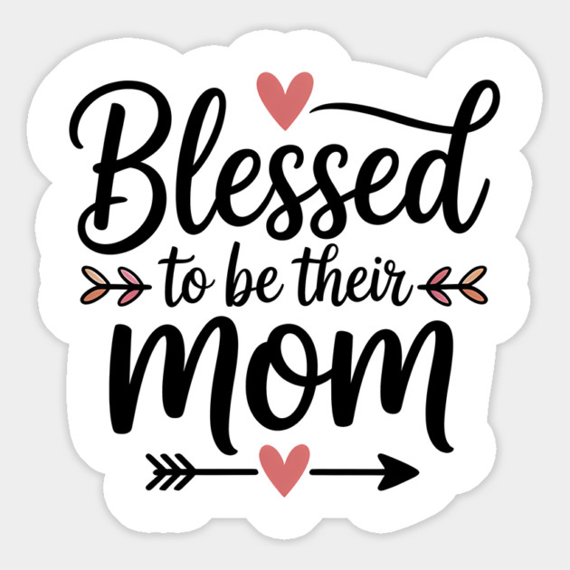 Blessed To Be Their Mom Family Gift Magnet by Emmanuel's Store 4