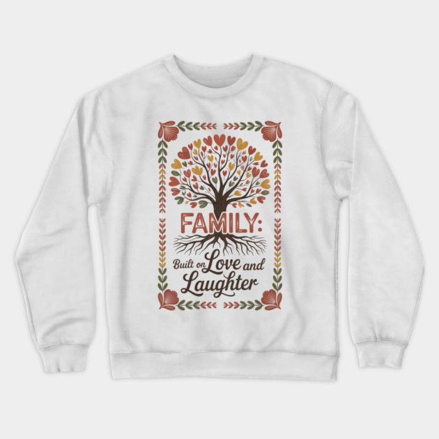 Built On Love & Laughter Family Gift Crewneck Sweatshirt by Emmanuel's Store 4