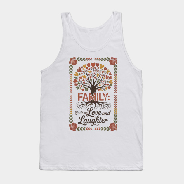 Built On Love & Laughter Family Gift Tank Top by Emmanuel's Store 4