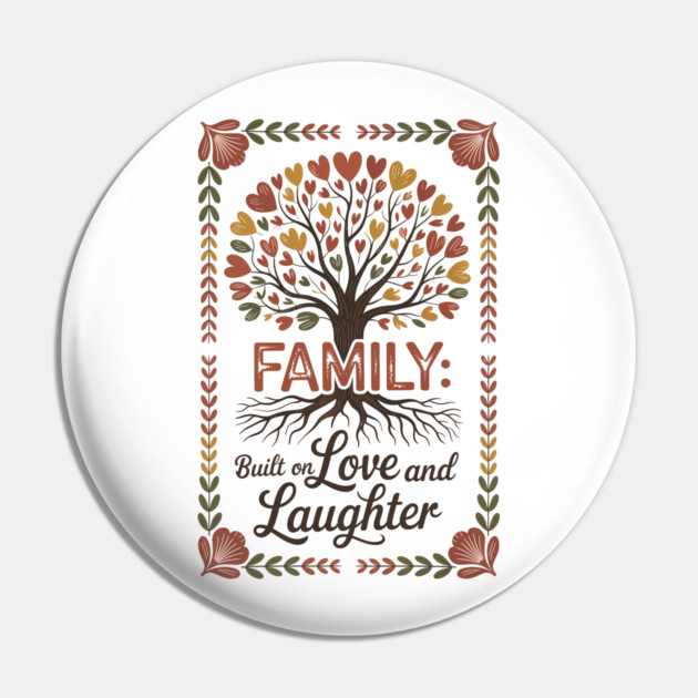 Built On Love & Laughter Family Gift Pin by Emmanuel's Store 4