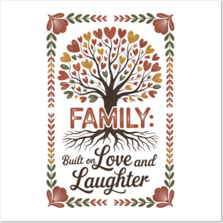 Built On Love & Laughter Family Gift Posters and Art