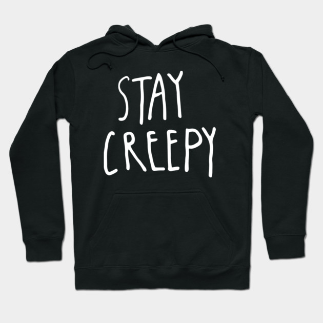Stay Creepy – Minimal Halloween Handwritten Hoodie by Butter Creative