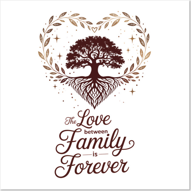 The Love Between Family Is Forever Family Gift Wall Art by Emmanuel's Store 4
