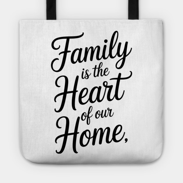 Family Is The Heart Of Our Home Family Gift Tote by Emmanuel's Store 4