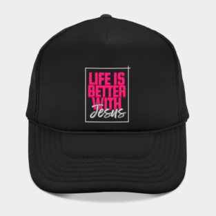 Life is Better with Jesus T-Shirt | Bold Christian Faith Apparel | Inspirational Jesus Graphic Tee Hat