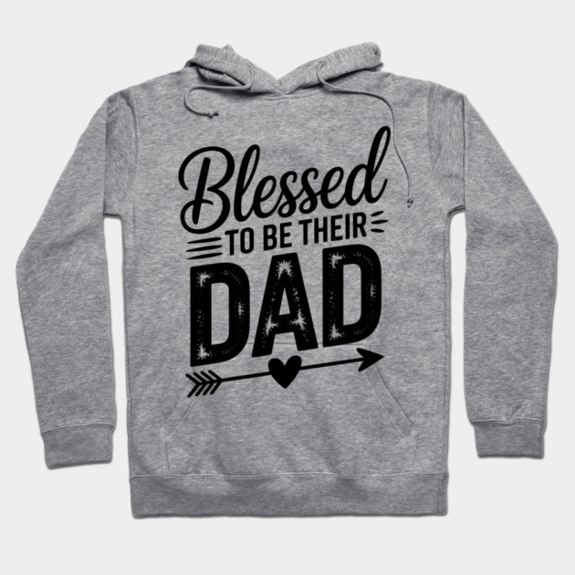 Blessed To Be Their Dad Family Gift Hoodie by Emmanuel's Store 4