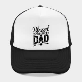 Blessed To Be Their Dad Family Gift Hat