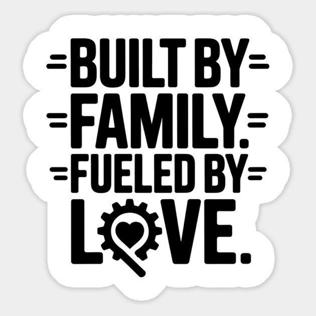 Built By Family. Fueled By Love Family Gift Magnet by Emmanuel's Store 4