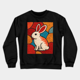 Baby Bunny - Folk Art Nursery Crewneck Sweatshirt