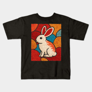Baby Bunny - Folk Art Nursery Kids T-Shirt