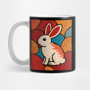 Baby Bunny - Folk Art Nursery Mug