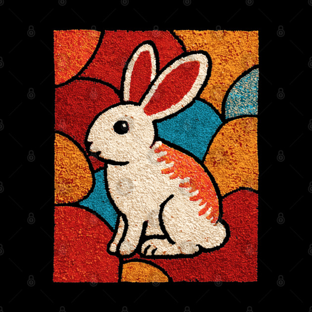 Baby Bunny - Folk Art Nursery by TuncGK