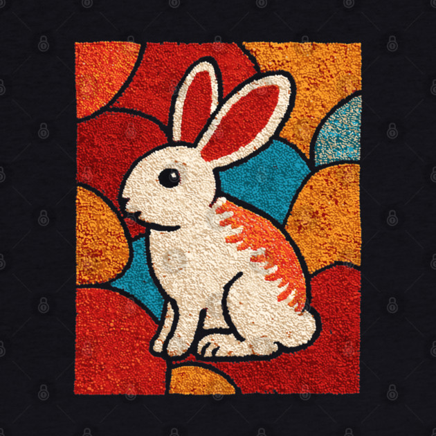 Baby Bunny - Folk Art Nursery by TuncGK