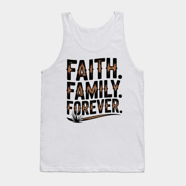 Faith. Family. Forever. Family Gift Tank Top by Emmanuel's Store 4