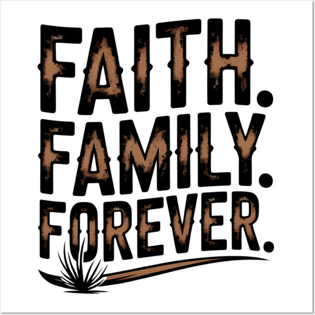 Faith. Family. Forever. Family Gift Wall Art by Emmanuel's Store 4
