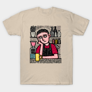 The Daily Grind - Tired Barista T-Shirt