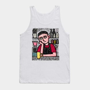 The Daily Grind - Tired Barista Tank Top
